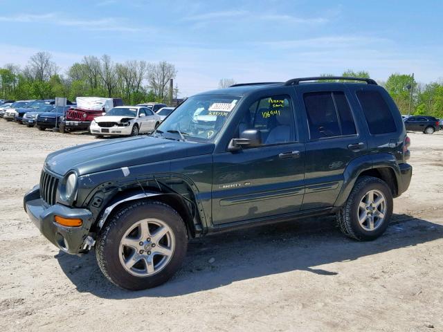 1J4GL58KX3W606698 - 2003 JEEP LIBERTY LI GREEN photo 9