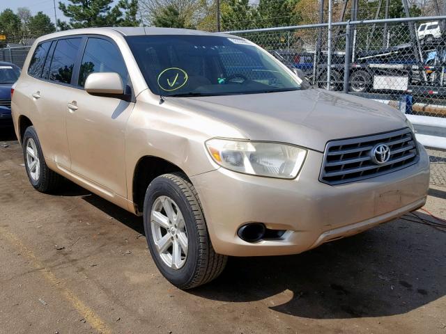 JTEES41A382029406 - 2008 TOYOTA HIGHLANDER GOLD photo 1