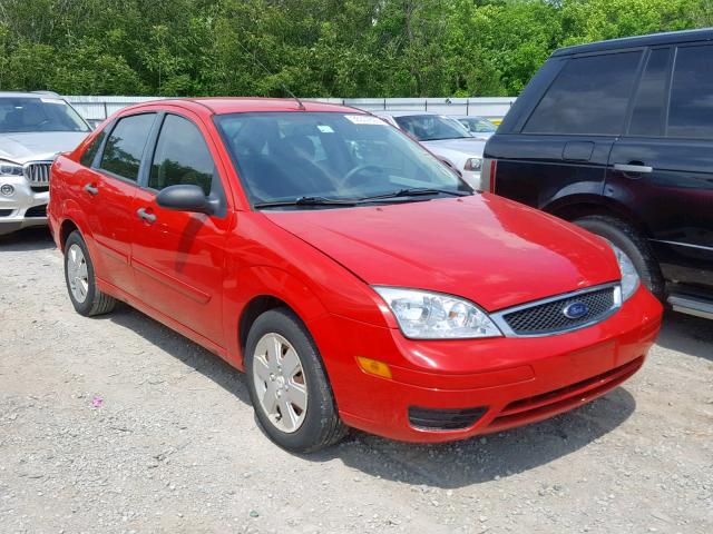 1FAFP34N06W247740 - 2006 FORD FOCUS ZX4 RED photo 1