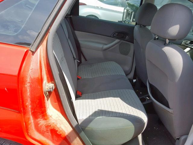 1FAFP34N06W247740 - 2006 FORD FOCUS ZX4 RED photo 6