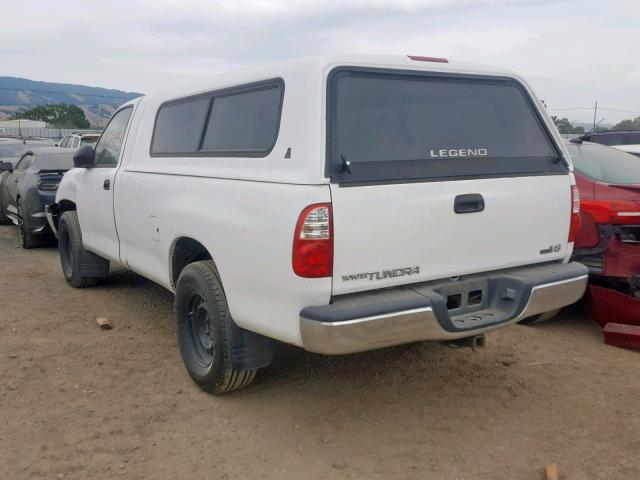 5TBJT32175S460451 - 2005 TOYOTA TUNDRA WHITE photo 3