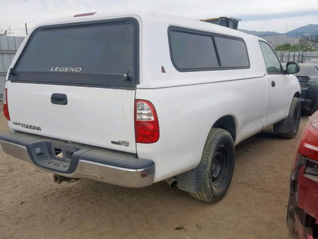 5TBJT32175S460451 - 2005 TOYOTA TUNDRA WHITE photo 4