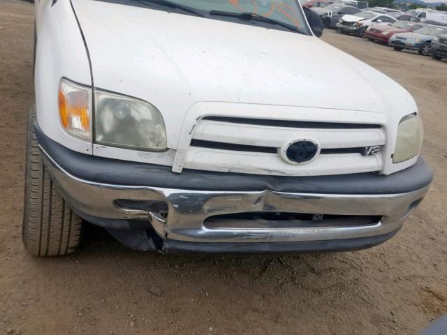 5TBJT32175S460451 - 2005 TOYOTA TUNDRA WHITE photo 9