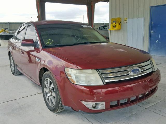 1FAHP24W78G110304 - 2008 FORD TAURUS SEL BURGUNDY photo 1