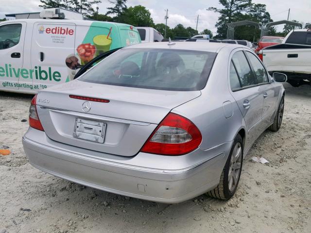 WDBUF56X08B202577 - 2008 MERCEDES-BENZ E 350 SILVER photo 4