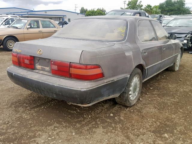 JT8UF11E6L0007604 - 1990 LEXUS LS 400 BROWN photo 4