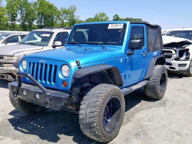 1J4AA2D18AL137214 - 2010 JEEP WRANGLER S BLUE photo 2