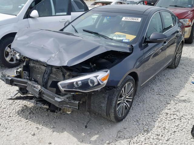 KNALN4D78G5198849 - 2016 KIA CADENZA LU GRAY photo 2