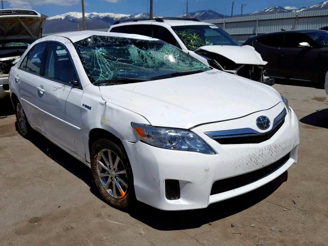 4T1BB3EK4BU133382 - 2011 TOYOTA CAMRY HYBR WHITE photo 1