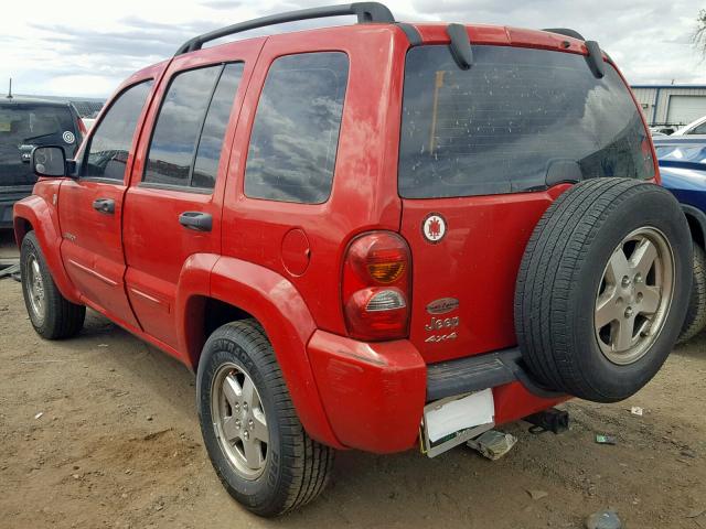 1J4GL58K94W144880 - 2004 JEEP LIBERTY LI RED photo 3