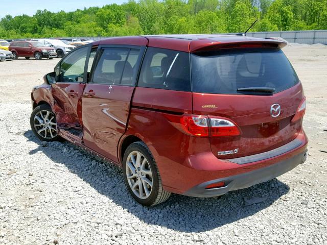 JM1CW2DL5C0109943 - 2012 MAZDA 5 RED photo 3