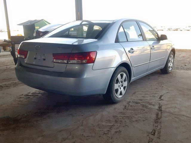 5NPET46C56H073026 - 2006 HYUNDAI SONATA GL GRAY photo 4