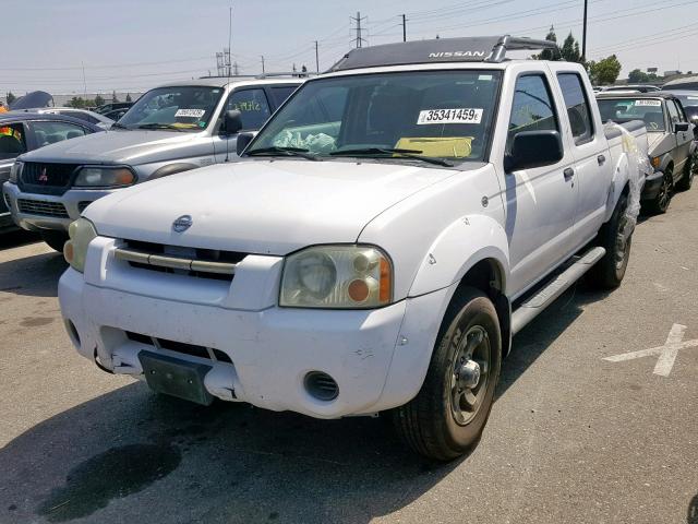 1N6ED27T74C445620 - 2004 NISSAN FRONTIER C WHITE photo 2