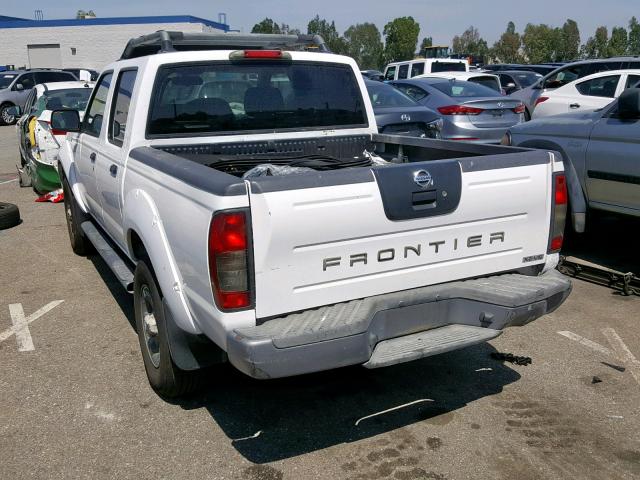 1N6ED27T74C445620 - 2004 NISSAN FRONTIER C WHITE photo 3