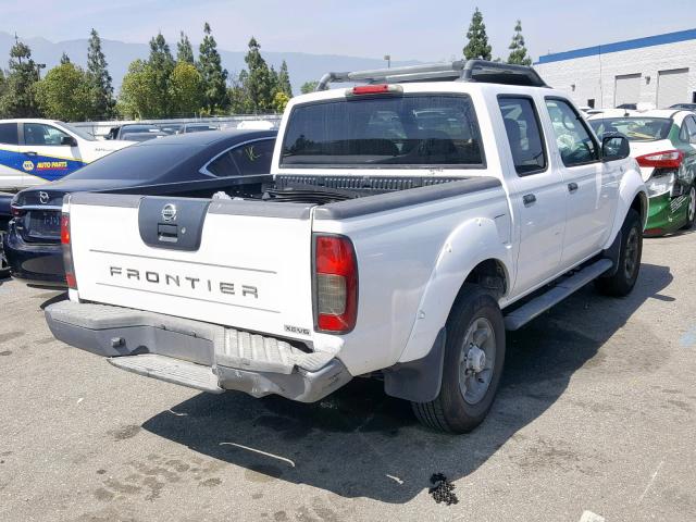 1N6ED27T74C445620 - 2004 NISSAN FRONTIER C WHITE photo 4