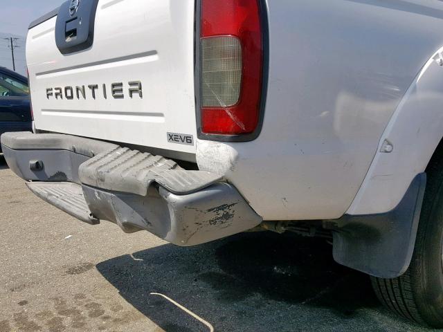 1N6ED27T74C445620 - 2004 NISSAN FRONTIER C WHITE photo 9