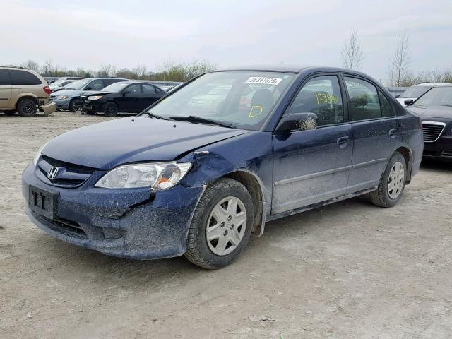 2HGES15464H910854 - 2004 HONDA CIVIC DX BLUE photo 9