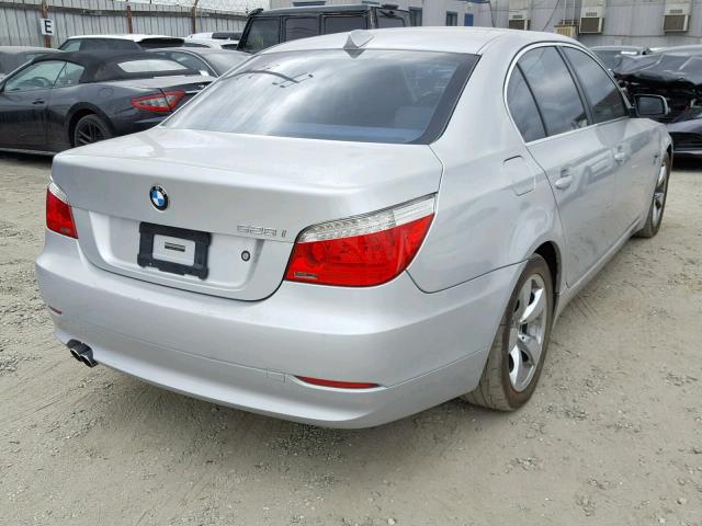 WBANU53579C121888 - 2009 BMW 528 I SILVER photo 4