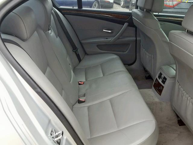 WBANU53579C121888 - 2009 BMW 528 I SILVER photo 6