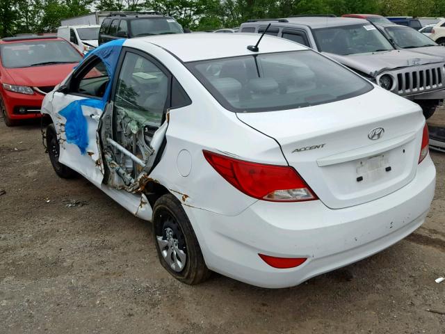 KMHCT4AE2HU238521 - 2017 HYUNDAI ACCENT SE WHITE photo 3