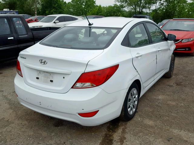 KMHCT4AE2HU238521 - 2017 HYUNDAI ACCENT SE WHITE photo 4