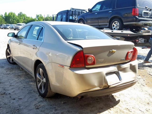 1G1ZC5EU4BF169602 - 2011 CHEVROLET MALIBU 1LT 金色 照片 3