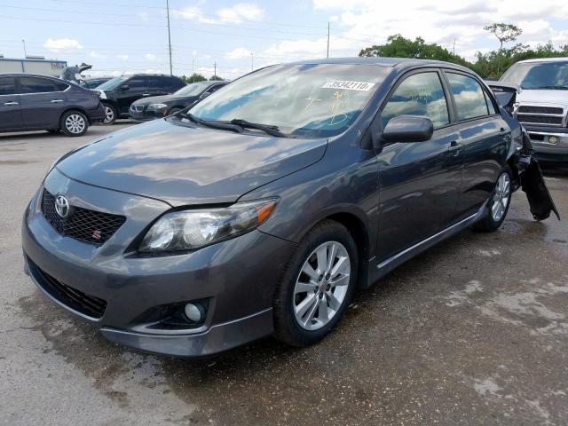 2T1BU4EEXAC459990 - 2010 TOYOTA COROLLA BASE  photo 2