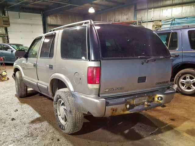 1GNDT13W412143514 - 2001 CHEVROLET BLAZER TAN photo 3