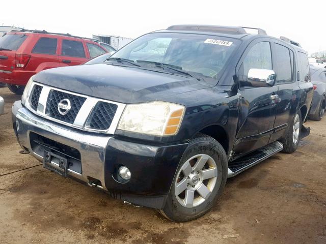 5N1AA08B34N723255 - 2004 NISSAN ARMADA SE BLACK photo 2