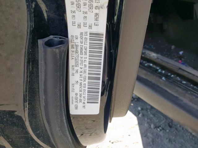 1J8HH48K77C628356 - 2007 JEEP COMMANDER BLACK photo 10