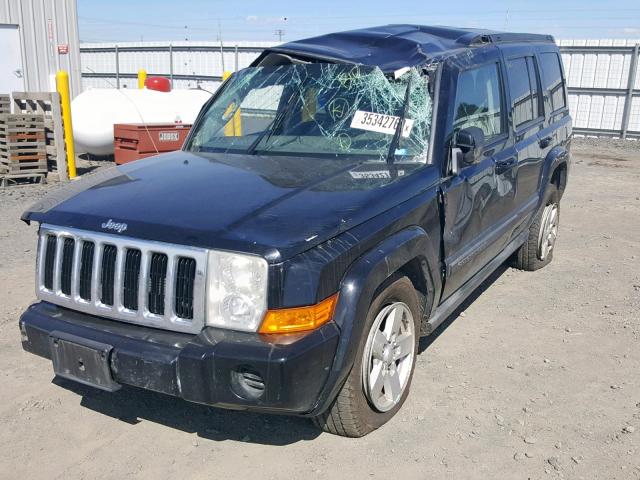 1J8HH48K77C628356 - 2007 JEEP COMMANDER BLACK photo 2