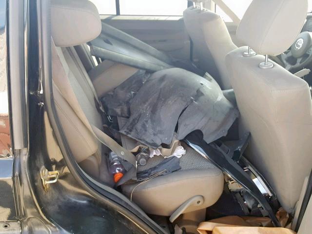 1J8HH48K77C628356 - 2007 JEEP COMMANDER BLACK photo 6