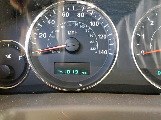 1J8HH48K77C628356 - 2007 JEEP COMMANDER BLACK photo 8