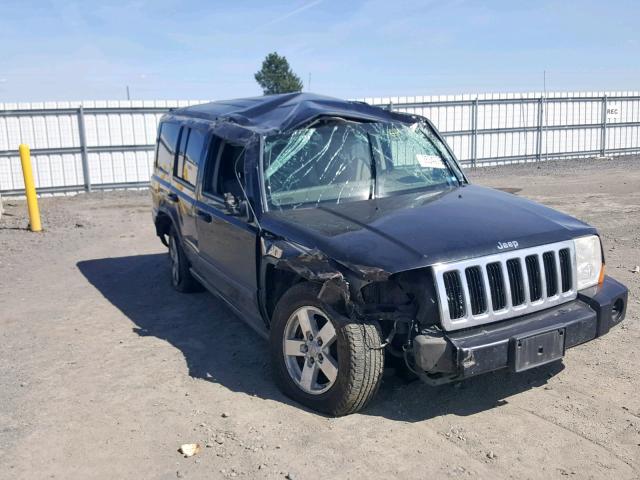 1J8HH48K77C628356 - 2007 JEEP COMMANDER BLACK photo 9