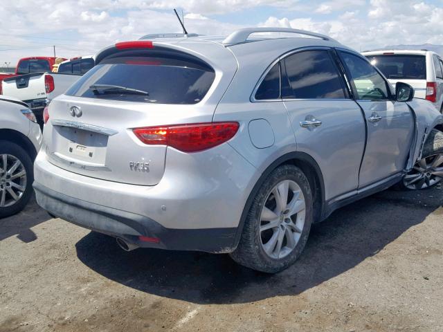 JN8AS1MU0CM122263 - 2012 INFINITI FX35 SILVER photo 4