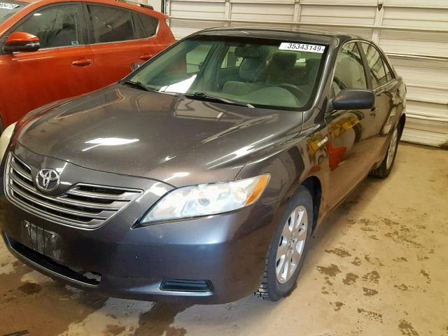 4T1BB46K68U047326 - 2008 TOYOTA CAMRY HYBR GRAY photo 2