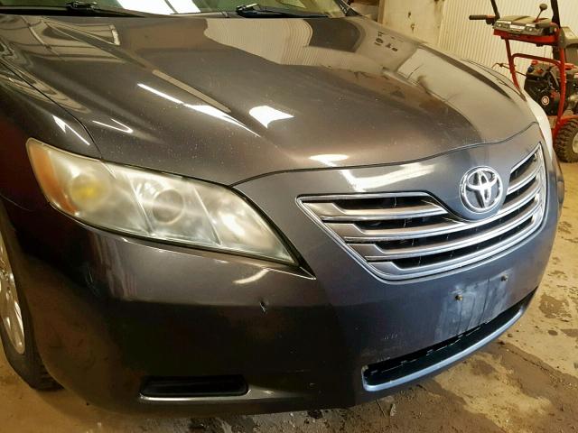 4T1BB46K68U047326 - 2008 TOYOTA CAMRY HYBR GRAY photo 9