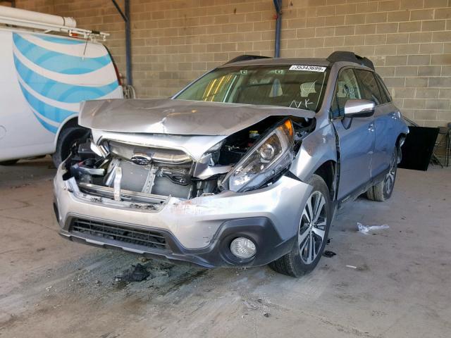 4S4BSENC5J3374215 - 2018 SUBARU OUTBACK 3. SILVER photo 2