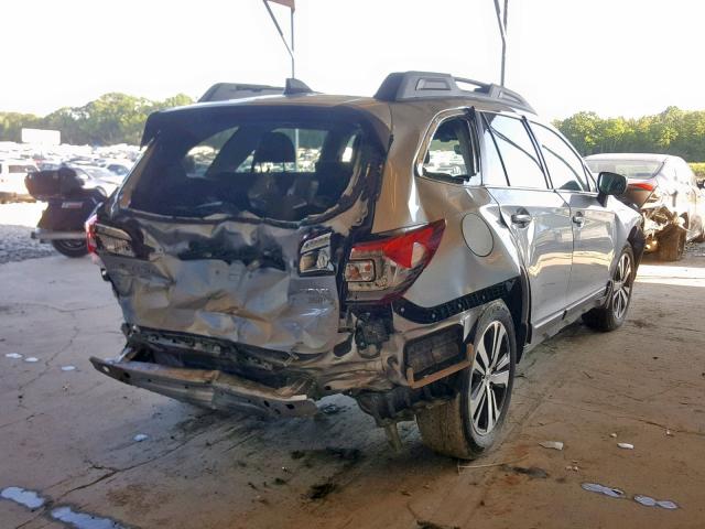 4S4BSENC5J3374215 - 2018 SUBARU OUTBACK 3. SILVER photo 4