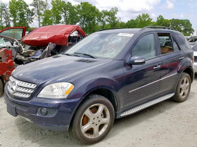 4JGBB86E68A366566 - 2008 MERCEDES-BENZ ML 350 BLUE photo 2