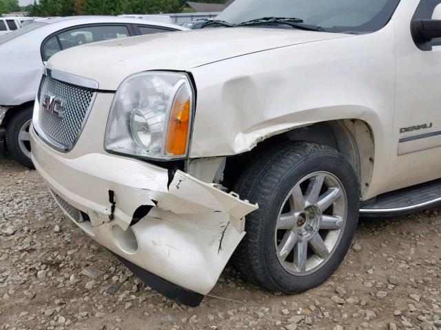 1GKUKEEF0AR255562 - 2010 GMC YUKON DENA WHITE photo 9