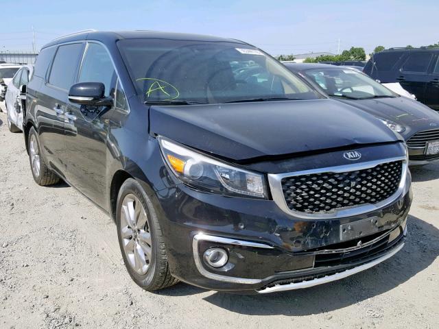 KNDME5C1XF6037695 - 2015 KIA SEDONA SXL BLACK photo 1