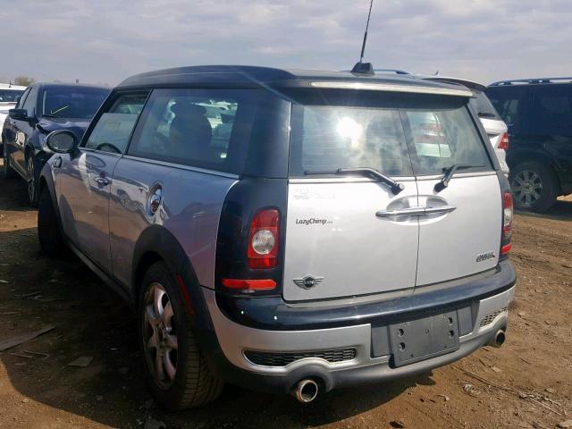 WMWMM33509TP91136 - 2009 MINI COOPER S C SILVER photo 3