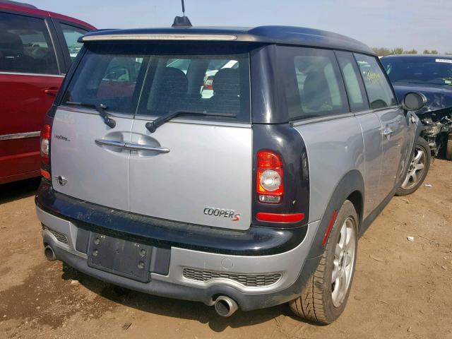 WMWMM33509TP91136 - 2009 MINI COOPER S C SILVER photo 4