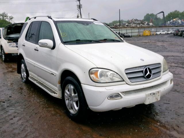 4JGAB57E05A536571 - 2005 MERCEDES-BENZ ML 350 WHITE photo 1