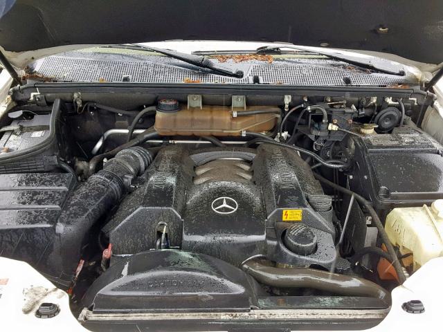 4JGAB57E05A536571 - 2005 MERCEDES-BENZ ML 350 WHITE photo 7