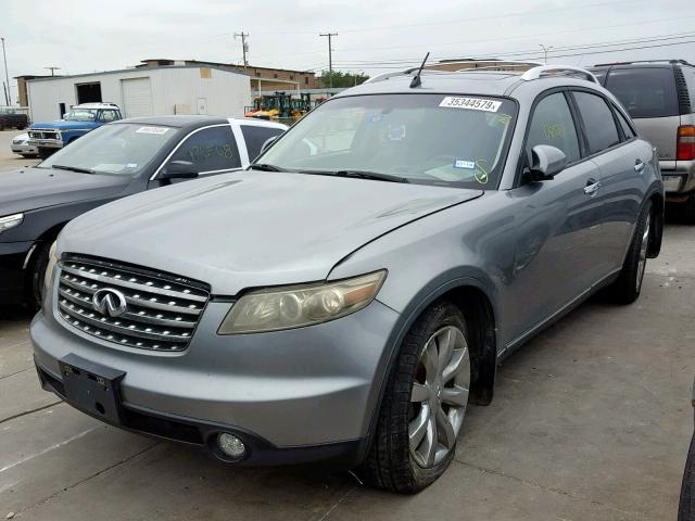 JNRAS08UX5X108341 - 2005 INFINITI FX35 GRAY photo 2