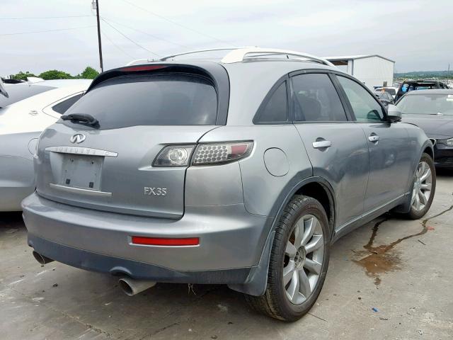 JNRAS08UX5X108341 - 2005 INFINITI FX35 GRAY photo 4