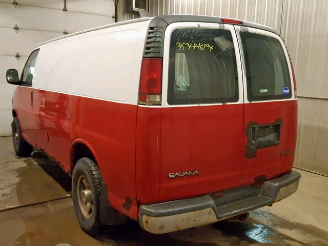 1GTGG25R8Y1220800 - 2000 GMC SAVANA G25 RED photo 3