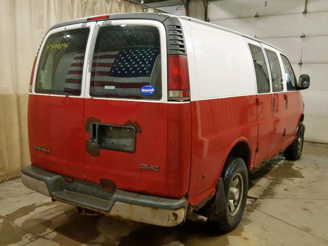 1GTGG25R8Y1220800 - 2000 GMC SAVANA G25 RED photo 4